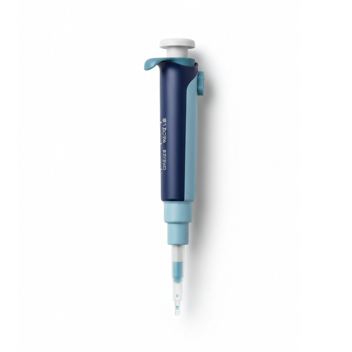 Laboratory precision pipette with ergonomic grip