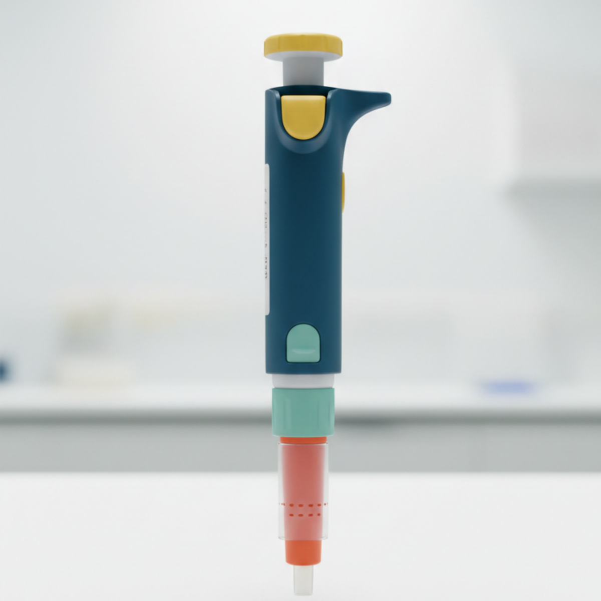 Precision micropipette with ergonomic grip