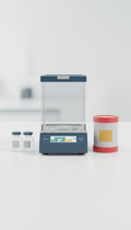 Analytical laboratory balance with microgram accuracy